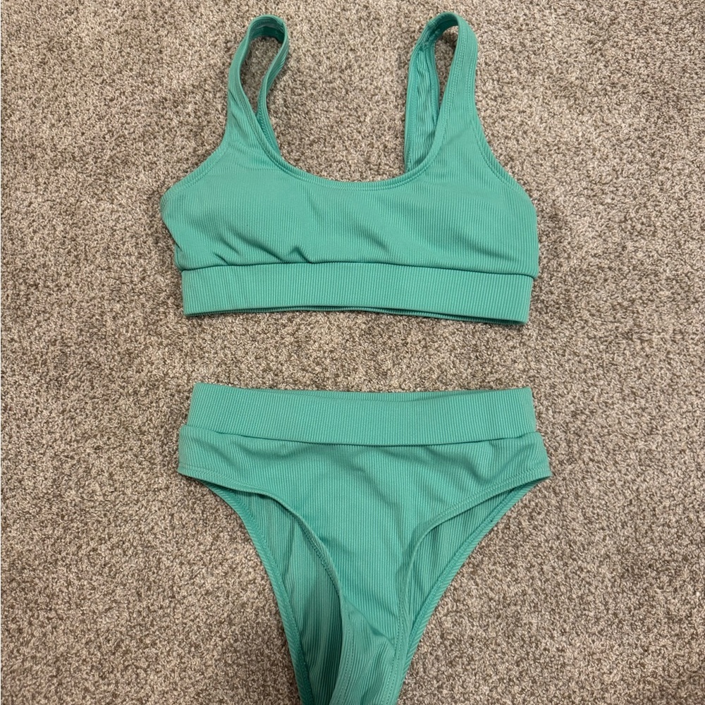 SHEIN Vibrant Green Bikini Set
